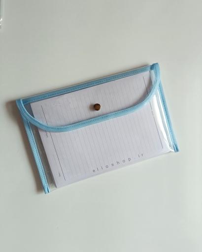 پوشه شفاف A5 _ آبی