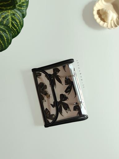 کلاسورشفاف پوشه ای A6 مشکی (دفترچه ای)
