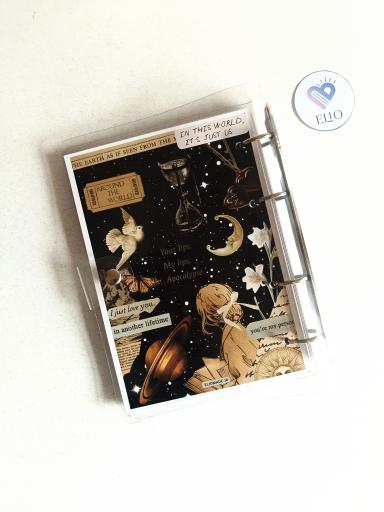 کلاسور شفاف طرح ژورنالی - کد 2