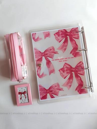 کلاسور شفاف طرح پاپیون - کد 1